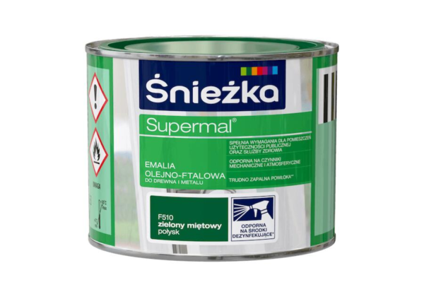Emalia ftalowa Supermal 0,2 zielony mięta poł F510