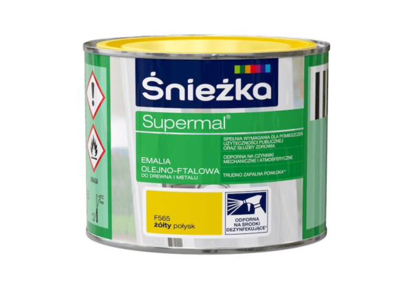 Emalia ftalowa Supermal 0,2 żółty połysk F565