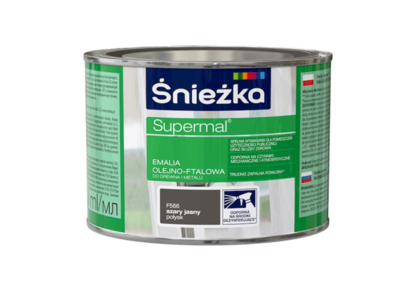 Emalia ftalowa Supermal 0,4 stalowy połys RAL 7001