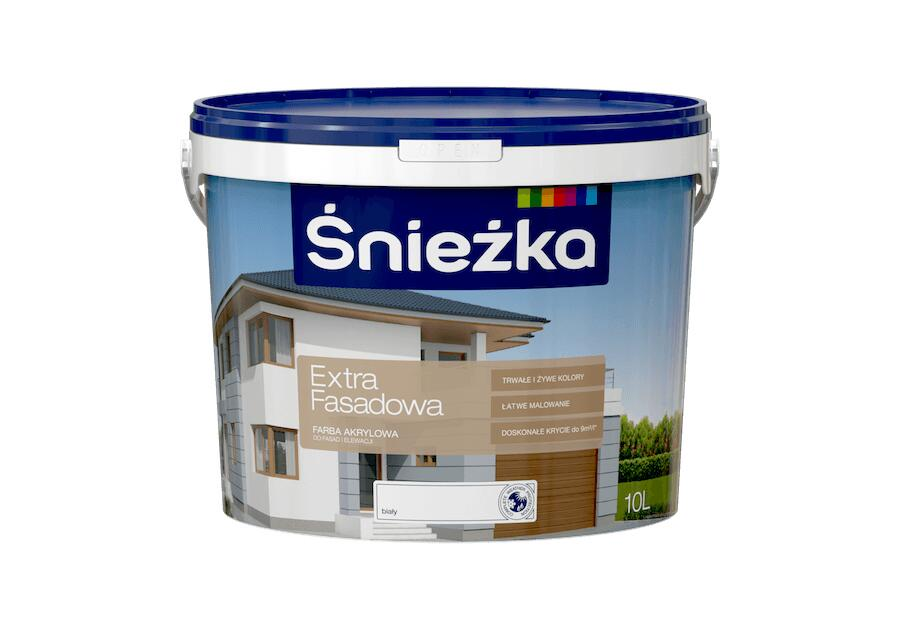 Emulsja zewnętrzna biała 10l fasada Extra Śnieżka