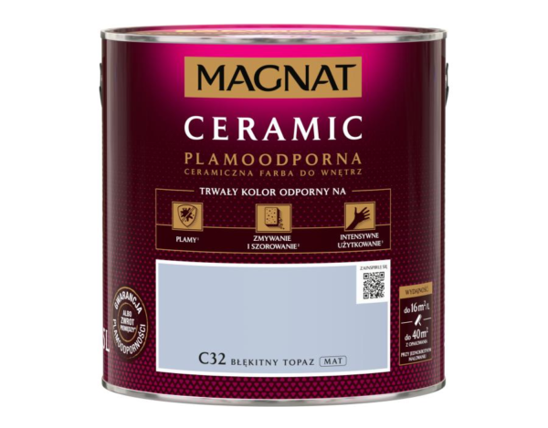 Farba Magnat Ceramic 2,5L Błękitny topaz C32
