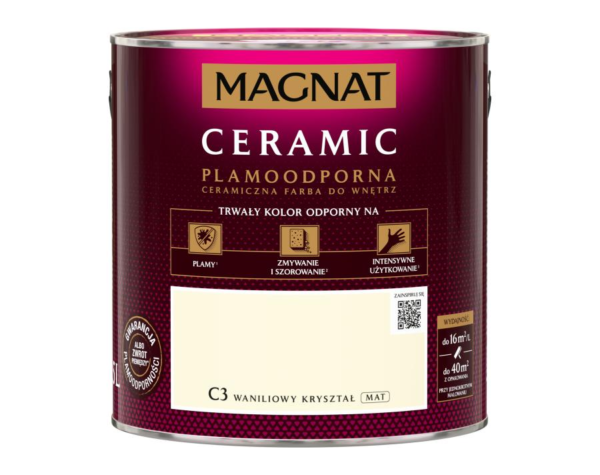 Farba Magnat Ceramic 2,5L Waniliowy kryształ C3