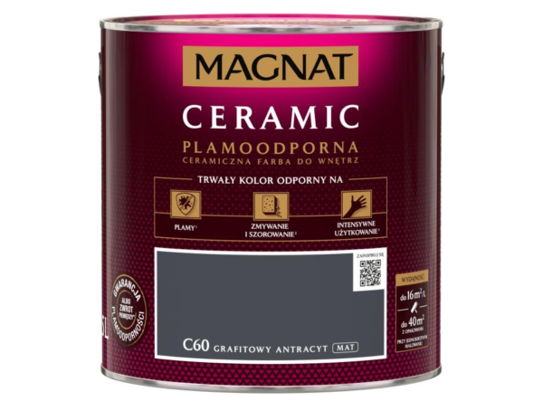 Farba Magnat Ceramic 5L Grafitowy antracyt C60