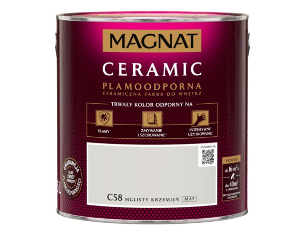 Farba Magnat Ceramic 5L Mglisty krzemień C58