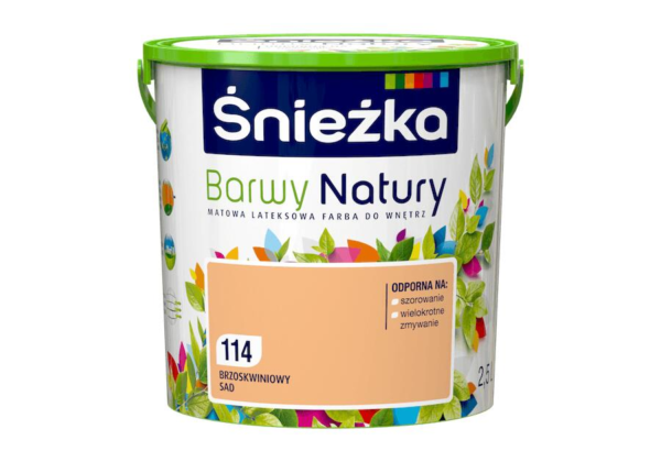 Farba Śnieżka Barwy Natury 2,5 Brzoskwinio sad 114