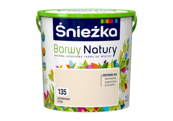 Farba Śnieżka Barwy Natury 2,5 Jaśminowa aleja 135