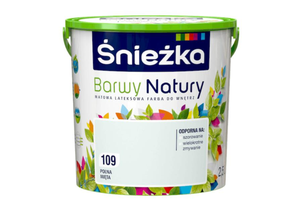 Farba Śnieżka Barwy Natury 2,5L Polna mięta 109