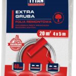Folia malarska 4×5 extra gruba  0.9 szara Tyta