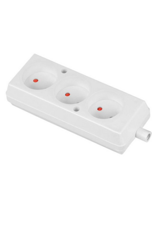 Gniazdko elektryczne 3x2p  GN-360