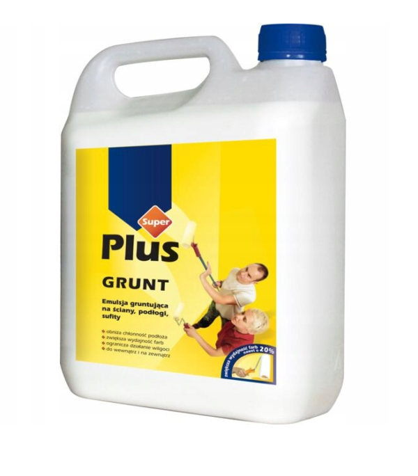 Grunt akrylowy emulsja Super Plus 5L Tytan