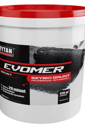 Grunt bitumiczny szybki Evomer 18kg czarny TYTAN