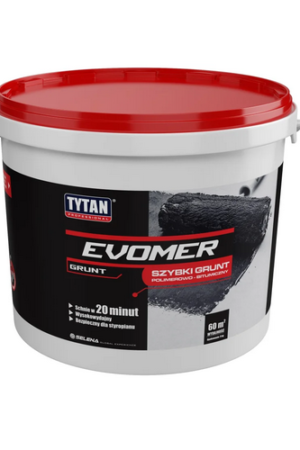 Grunt bitumiczny szybki Evomer 9kg czarny TYTAN