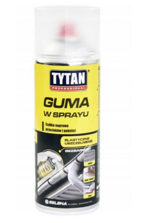 Guma w sprayu 400ml Tytan bezbarwna