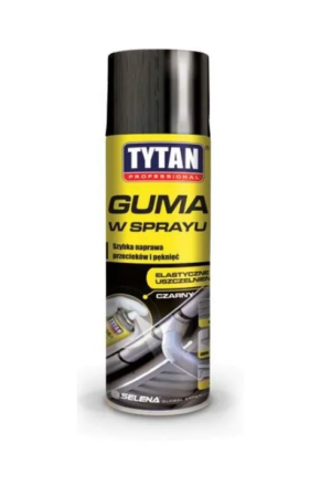 Guma w sprayu 400ml  Tytan czarna