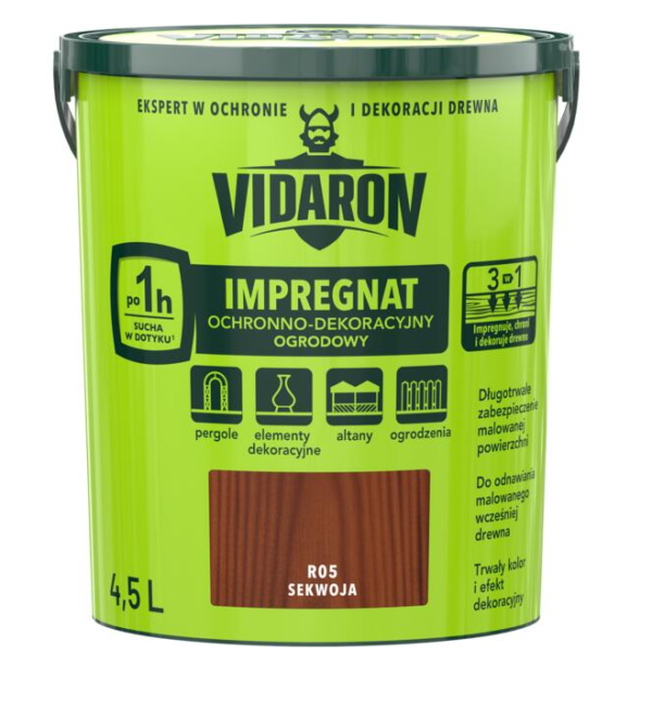 Impregnat ogrodowy Vidaron 4.5 Sekwoja R05