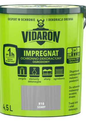 Impregnat ogrodowy Vidaron 4,5 Szary mat R10