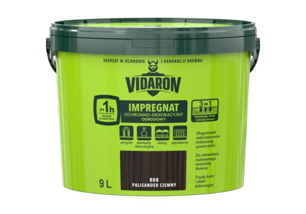Impregnat ogrodowy Vidaron 9L Palisander ciemn R08