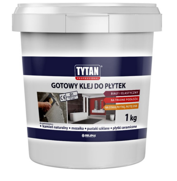 Klej do płytek gotowy dyspresyjny 1kg Tytan