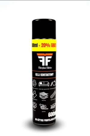 Klej kontaktowy w sprayu 600ml FIBERGLASS