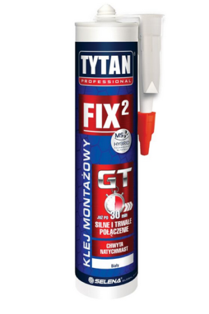 Klej montażowy FIX2 Turbo GT 290ml Tytan