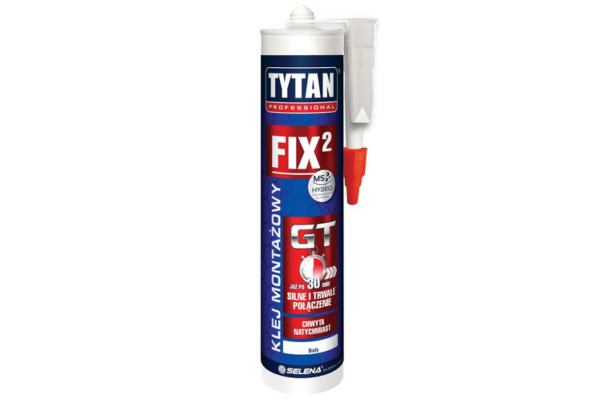 Klej montażowy FIX2 Turbo GT 290ml Tytan