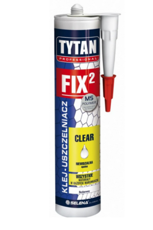 Klej uszczelniacz bezbarwny FIX2 CLEAR 290ml