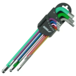 Klucze imbusowe z kulką 9szt. długie 1.5-10mm kolo