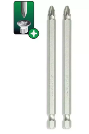 Końcowki wkrętakowe  PZ2x100mm Pozidriv (2 szt)