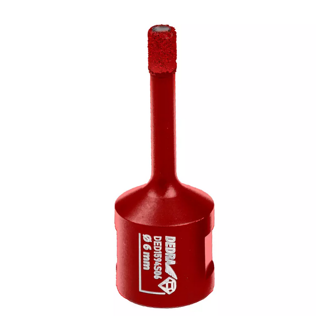 Koronka diamentowa 6mm M14 czerwona  Dedra