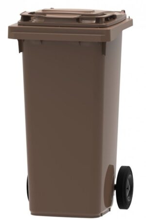 Kosz na śmieci 120l brąz