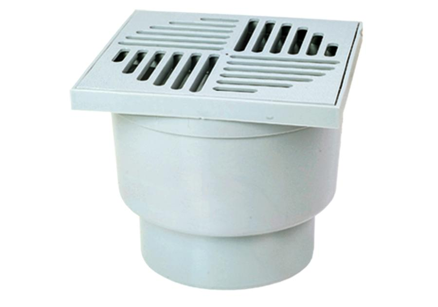 Kratka ściekowa 15×15 prosta 110 popiel  02176