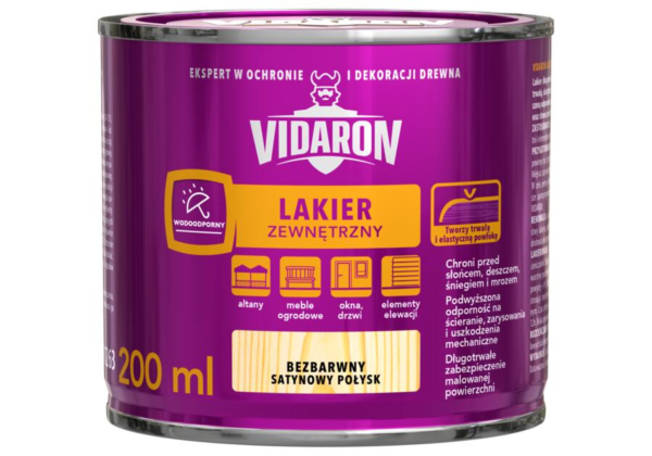 Lakier olejny 0.2l bezbarwny satynowy połysk