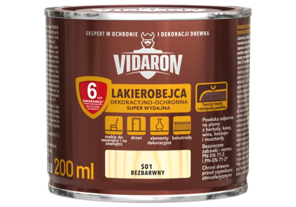 Lakierobejca Vidaron Super 0,2 Bezbarwna S01