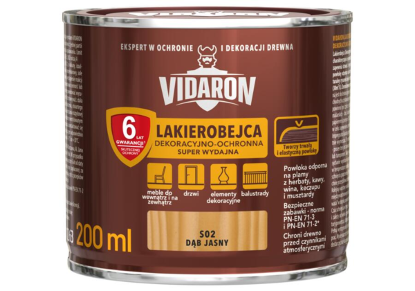 Lakierobejca Vidaron Super 0,75 Dąb jasny S02