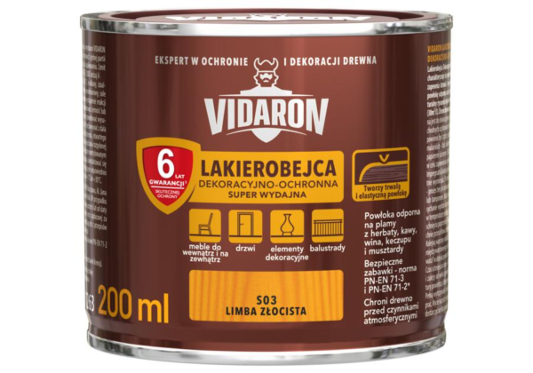 Lakierobejca Vidaron Super 0,75 Limba złocista S03