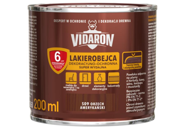 Lakierobejca Vidaron Super 0,75 Orzech ameryka S09