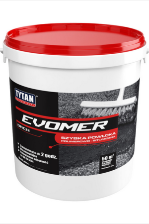Masa asfaltowa powłoka Evomer  9kg czarny Tytan