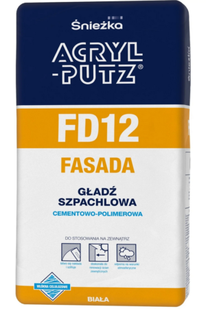 Masa szpachlowa Acryl Putz Fasada 5kg FD12 FOVEO