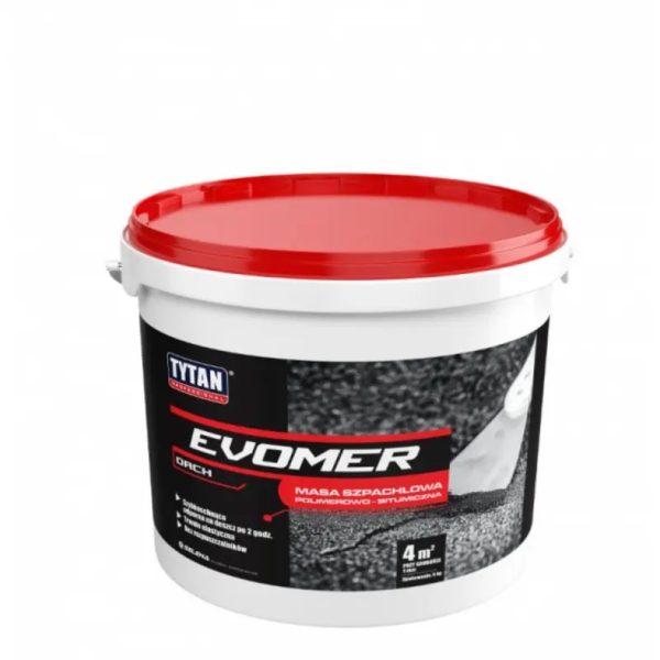 Masa szpachlowa Evomer 1kg czarna Tytan