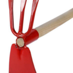 Motyka trapezowa z widełkami 35cm trzonek drewno
