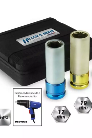 Nasadki udarowe do felg aluminiow 1/2 17, 19, 21mm