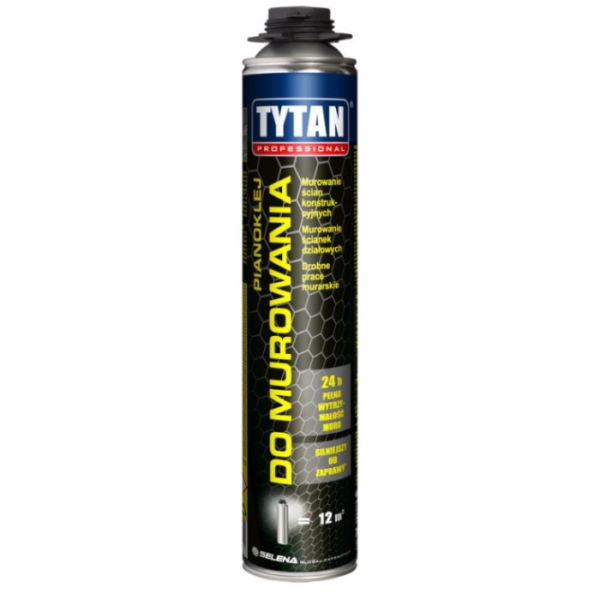 Pianoklej do murowania 870ml szary TYTAN