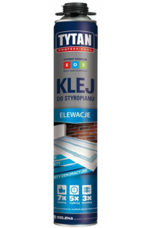 Pianoklej do styropianu pistolet 750ml TYTAN