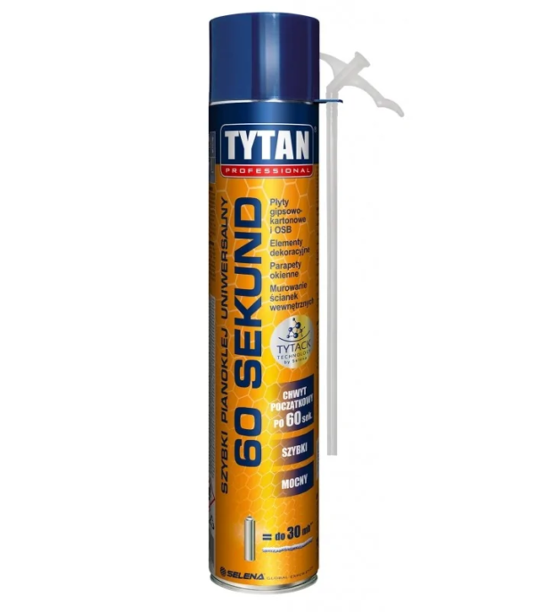 Pianoklej szybki 60 sekund 750ml wężyk TYTAN