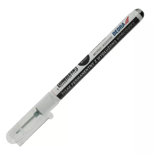Pisak techniczny czarny z wydłużoną końcówką Dedra