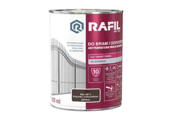 Rafil Brama farba 0.9 brąz czekol. półmat RAL 8017