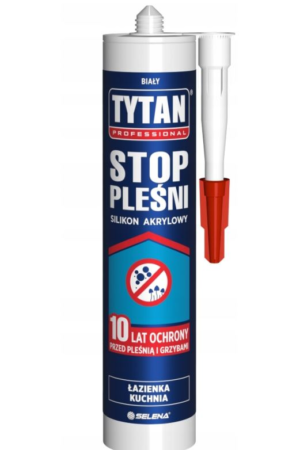 Silikon akrylowy biały Stop Pleśni Tytan 280ml
