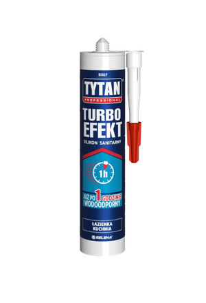 Silikon sanitarny TURBO Efekt 280ml biały Tytan