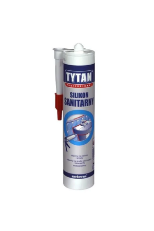 Silikon sanitarny bezbarwny 280ml Tytan