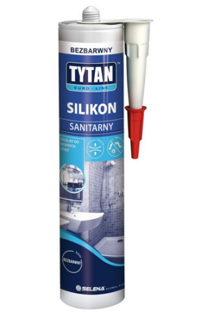 Silikon sanitarny bezbarwny Tytan Euro-Line 280ml